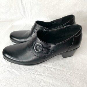 Clarks Ingalls Twist Ankle Boot Size 9.5N Black Noir